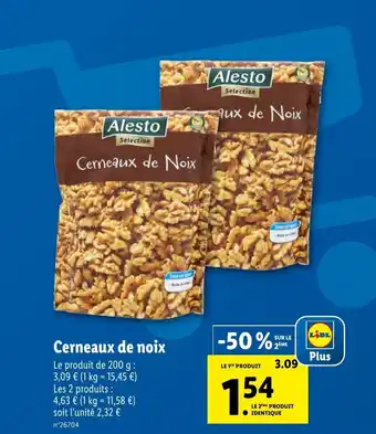 Lidl ALESTO cerneaux de noix offre