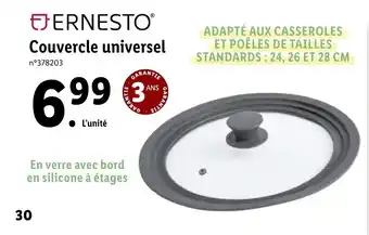 Lidl Couvercle universel offre