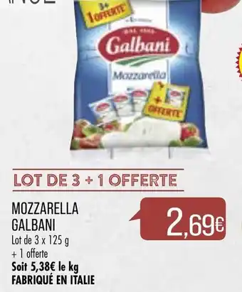 Match Mozzarella Galbani offre
