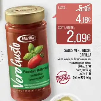 Match Sauce Vero Gusto Barilla offre