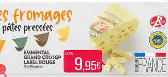 Match Emmental Grand Cru IGP Label Rouge offre