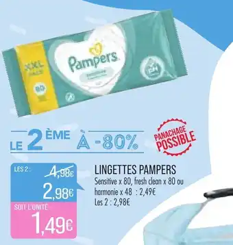 Match Lingettes Pampers offre