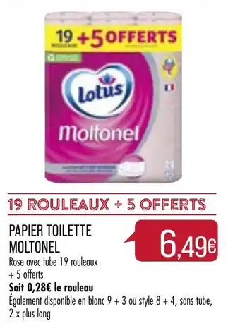 Match Papier Toilette Moltonel offre