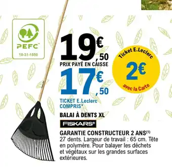 E.Leclerc Garantie constructeur 2 ans offre