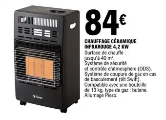 E.Leclerc Chauffage céramique infrarouge 4,2 KW offre