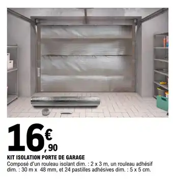 E.Leclerc Kit isolation porte de garage offre
