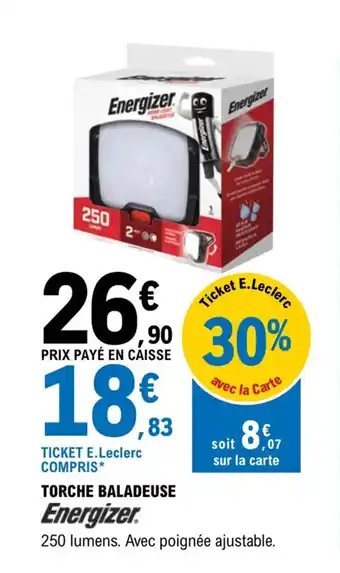 E.Leclerc Torche baladeuse ENERGIZER offre