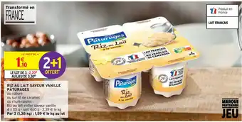 Intermarché Hyper Riz Au Lait Saveur Vanile Pâtugares offre