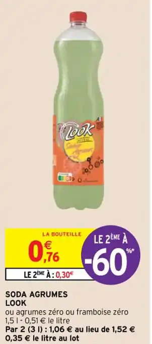 Intermarché Hyper Soda Agrumes Look offre