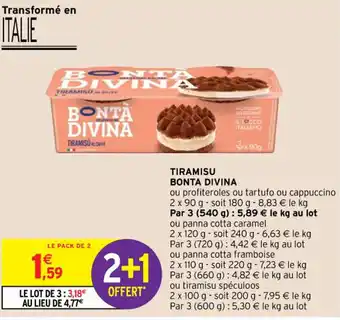 Intermarché Hyper Tiramisu Bonta Divina offre