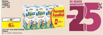 Intermarché Hyper Lait UHT Viva Demi-écrémé Candia offre