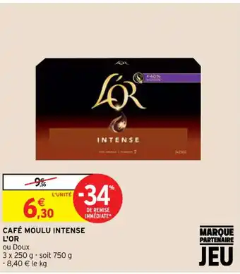 Intermarché Hyper Café Moulu Intense L'Or offre