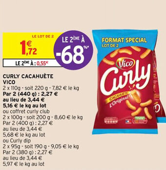 Intermarché Hyper Curly Cacahuète Vico offre