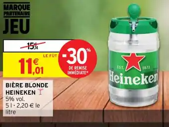 Intermarché Hyper Bière Blonde Heineken offre