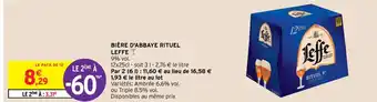 Intermarché Hyper Bière D'Abbaye Rituel Leffe offre