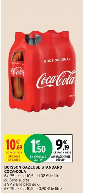 Intermarché Hyper Boisson Gazeuse Standard Coca-Cola offre