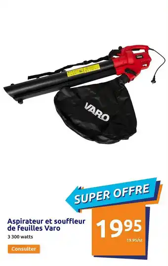 Action Aspirateur et souffleur de feuilles varo offre