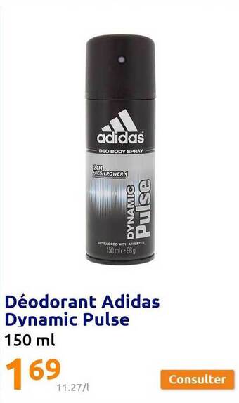 Action Déodorant adidas dynamic pulse offre