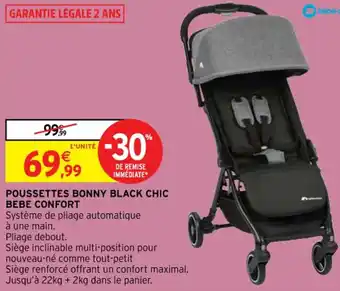 Intermarché Hyper Poussettes Bonny Black Chic Bebe Confort offre