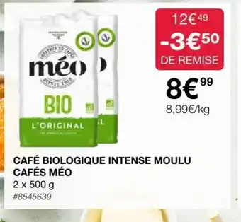 Costco Café Biologique Intense Moulu Cafés Méo offre