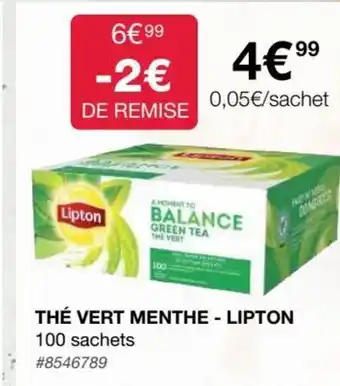 Costco Thé Vert Menthe - Lipton offre