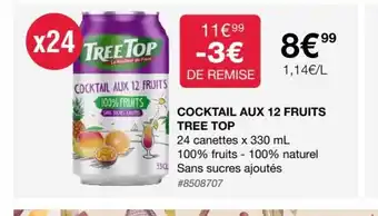 Costco Cocktail Aux 12 Fruits Tree Top offre