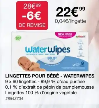 Costco Lingettes Pour Bébé - Waterwipes offre