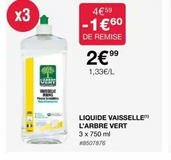 Costco Liquide Vaisselle L'Arbre Vert offre