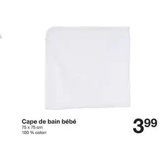 Zeeman Cape de Bain Bébé offre