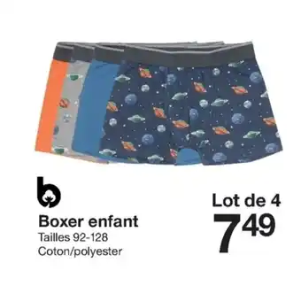 Zeeman Boxer Enfant offre