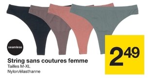 Zeeman String Sans Coutures Femme offre