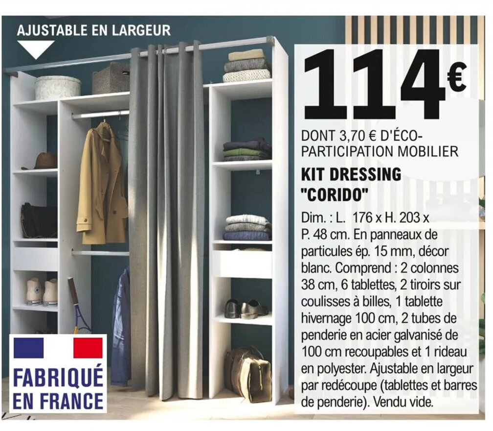 Promo Kit Dressing Corido chez E.Leclerc Brico