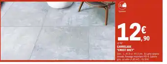 E.Leclerc Brico Carrelage Crust Grey offre