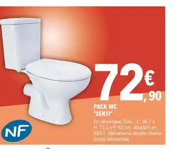 E.Leclerc Brico Pack Wc Serti offre