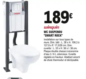 E.Leclerc Brico Wc Suspendu Smart Rock offre