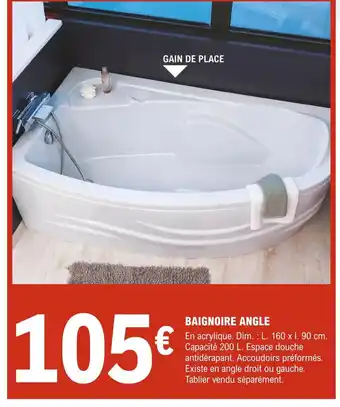 E.Leclerc Brico Baignoire Angle offre