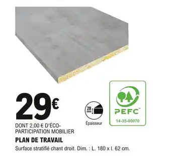 E.Leclerc Brico Plan de Travail offre