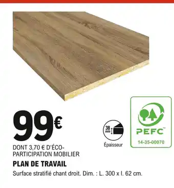 E.Leclerc Brico Plan de Travail offre
