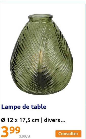 Action Lampe de table offre
