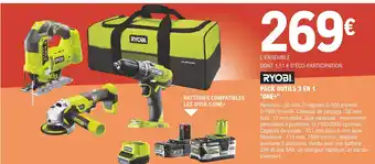 E.Leclerc Brico Ryobi Pack Outils 3 en 1 One+ offre