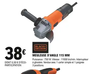 E.Leclerc Brico Meuleuse d'Angle 115mm offre