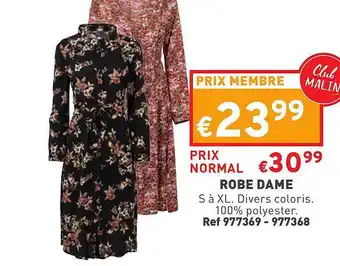 Trafic Robe dame offre