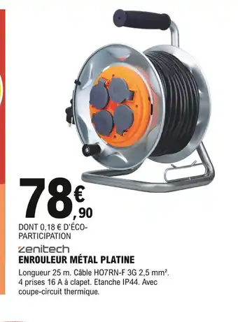 E.Leclerc Brico Enrouleur Métal Platine offre