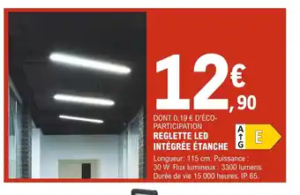 E.Leclerc Brico Reglette Led Intégrée Etanche offre