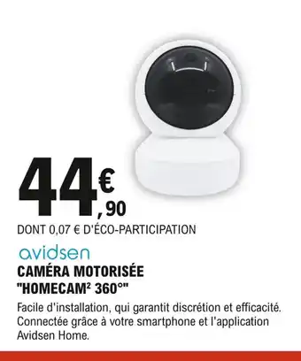 E.Leclerc Brico Caméra Motorisée Homecam 360 offre