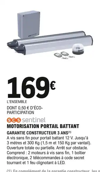 E.Leclerc Brico Motorisation Portail Battant offre