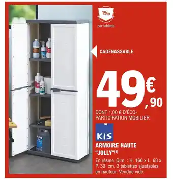 E.Leclerc Brico Armoire Haute Jolly offre