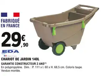 E.Leclerc Brico Chariot de Jardin 140L offre