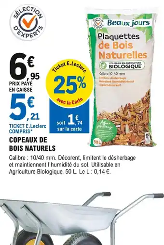 E.Leclerc Brico Copeaux de Bois Naturels offre