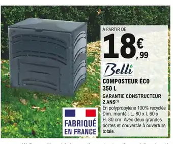 E.Leclerc Brico Composteur éco 350L offre